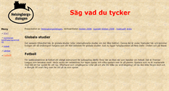 Desktop Screenshot of helsingborgsdialogen.se