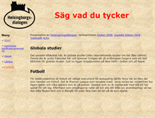 Tablet Screenshot of helsingborgsdialogen.se